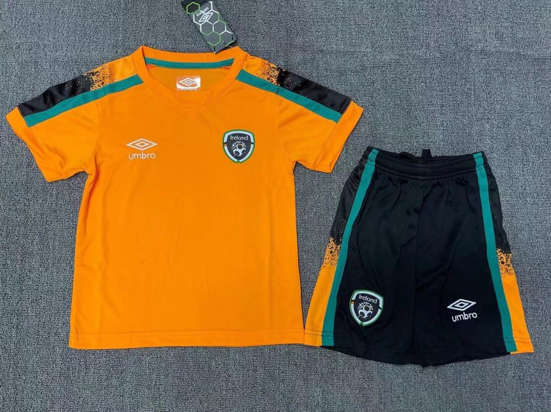 Kids-Ireland 21/22 Away Orange Soccer Jersey